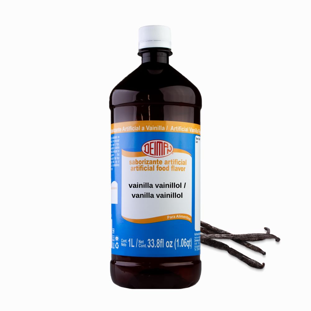 Deiman Artificial Food Flavoring Vanilla Vainillol Essence(33.8 fl oz)