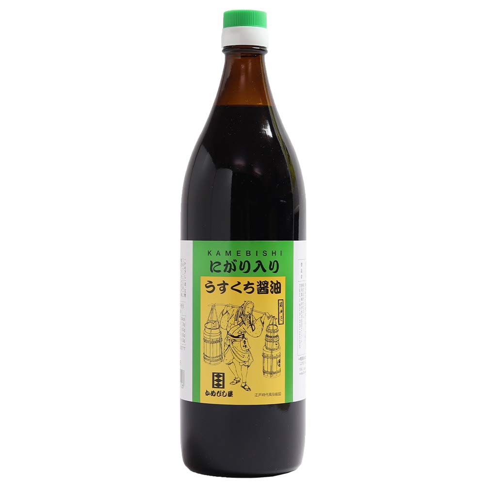 KameBishi bittern containing light soy soy sauce 900ml [Parallel import]
