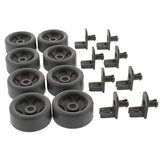 JJKSKV Universal Dishwasher Lower Rack Roller Kit - Replacement Part WD35X21041, Compatible with GE Hotpoint RCA Dishwasher Models