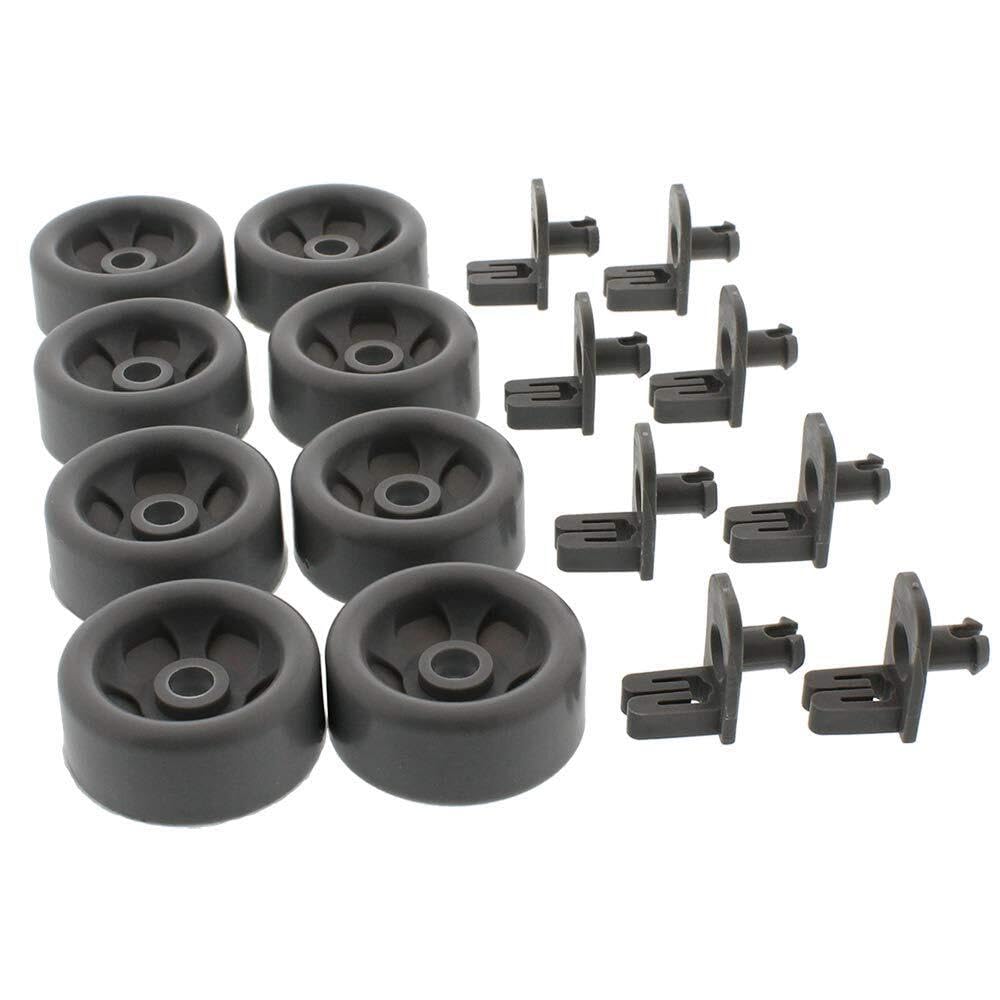 JJKSKV Universal Dishwasher Lower Rack Roller Kit - Replacement Part WD35X21041, Compatible with GE Hotpoint RCA Dishwasher Models
