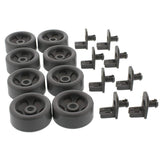 JJKSKV Universal Dishwasher Lower Rack Roller Kit - Replacement Part WD35X21041, Compatible with GE Hotpoint RCA Dishwasher Models
