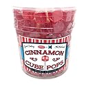 Hard Candy Cube Lollipop Suckers: Individually Wrapped Flavored Sucker Pack by Espeez - Old Fashioned Square Party Pops in Bulk - Cinnamon, 100 Count