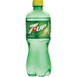 FOXCUP 7UP 20oz Lime Soda Bottles, Pack of 10 (Total of 200 FL OZ)