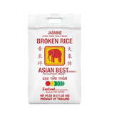 Asian Best Jasmine Broken Rice, Rice Bits, Thai Hom Mali, Selected Premium Quality, Non-GMO Verified, 25 lb