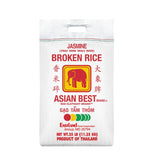 Asian Best Jasmine Broken Rice, Rice Bits, Thai Hom Mali, Selected Premium Quality, Non-GMO Verified, 25 lb
