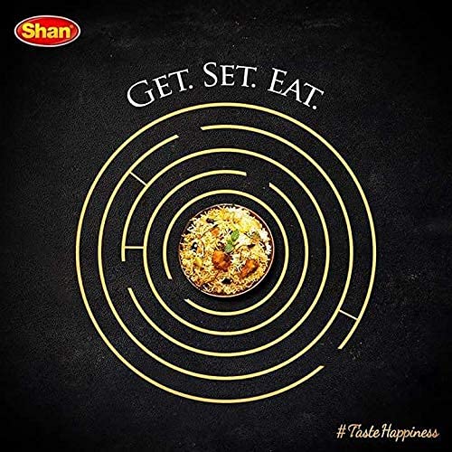 Shan Beryani Rice Arabic Seasoning Mix 2.11 oz (60g) - Spice Powder for Arabic Style Mild Meat Pilaf - Suitable for Vegetarians - Airtight Bag in