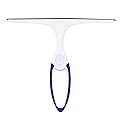 CleanAide All-Purpose Squeegee for Windows, Glass, Mirrors, and Shower Doors, Streak-Free 9.75" TPR Blade with Non-Slip 8.5" Handle for Bathroom