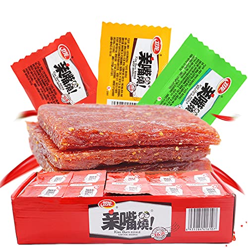 WeiLong Latiao, Damianjin Spicy Gluten,???, Chinese Snack, Wei Long Series Spicy Gluten (40pack) ndependent small package. (??????Braised Spicy