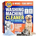 Tide Pet Washing Machine Cleaner 52 Week Supply with Oxi for Front and Top Loader Washer Machines, Deep Cleaning Residue & Odor Eliminator, 12 Month