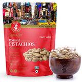 AZNUT Turkish Antep Roasted Salted Pistachios 1 LB, 100% Natural Premium Quality Class A, Non GMO Project Certified, Kosher Certified, Great Snacks