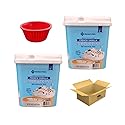 KING BUY BOX 1 PCS cup Bundle with French Vanilla Cappuccino Beverage Mix, 48 oz. 2PACK compatible with Members Mark