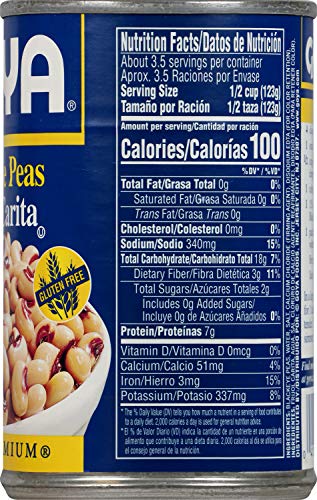 Goya Foods Canned Blackeye Peas, 15.5 Ounce