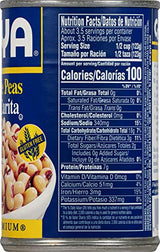 Goya Foods Canned Blackeye Peas, 15.5 Ounce