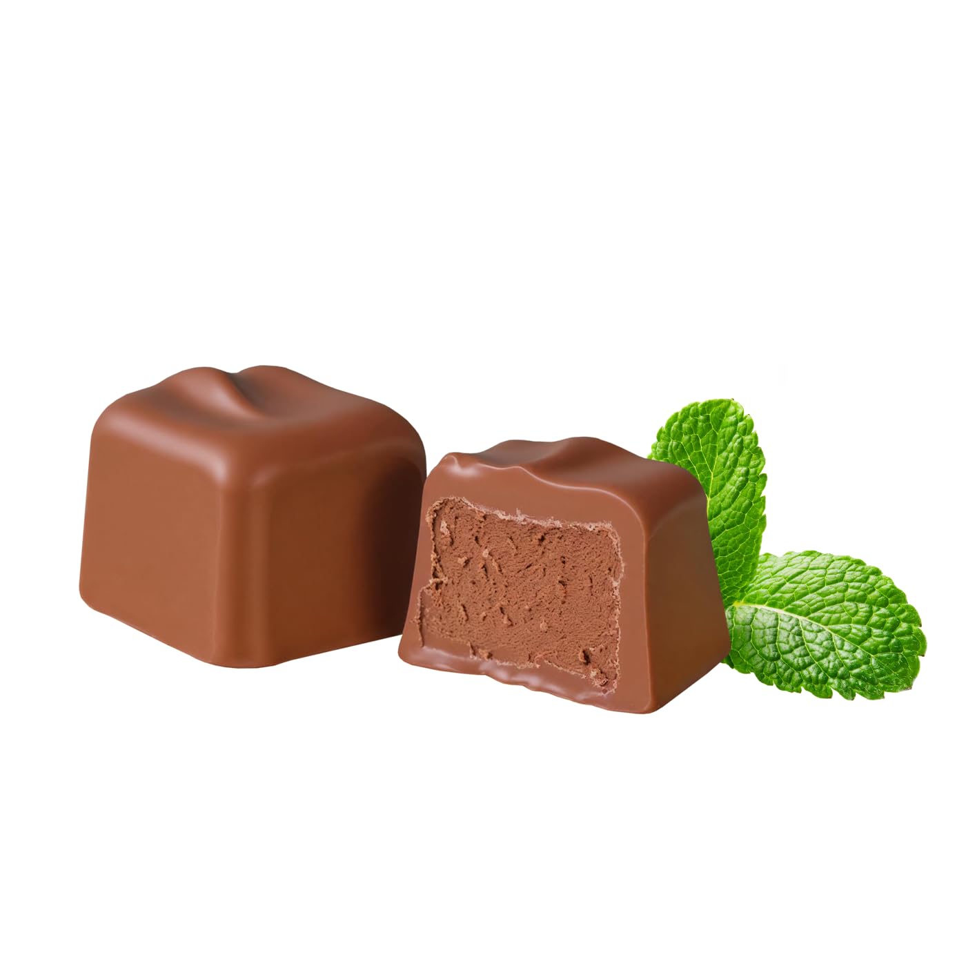 Kara Chocolates Mint Chocolate Truffles Individually Wrapped, Naturally Gluten Free, Gourmet Soft Creamy Truffles (1 lb Pouch (16oz - 1 Pk), Mint