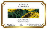 Cranberry Sumatra Coffee (Single Serve K-Cup Pods) (Gourmet, Naturally Flavored, Whole Coffee Beans) (12 pods, ZIN: 572397)