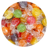 Assorted Fruit Hard Candy, 3 Pound Bulk Candy (Approx. 150 pcs.), Individually Wrapped Hard Candy, Fruit Discs Candy, The Hampton Popcorn & Candy