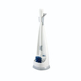 Unger No-Drip Toilet Brush Set, Flexible Neck Scrubber with Portable Carrying Caddy Holder, Discreet Bathroom Cleaning Supplies, Scrub Tough Stains