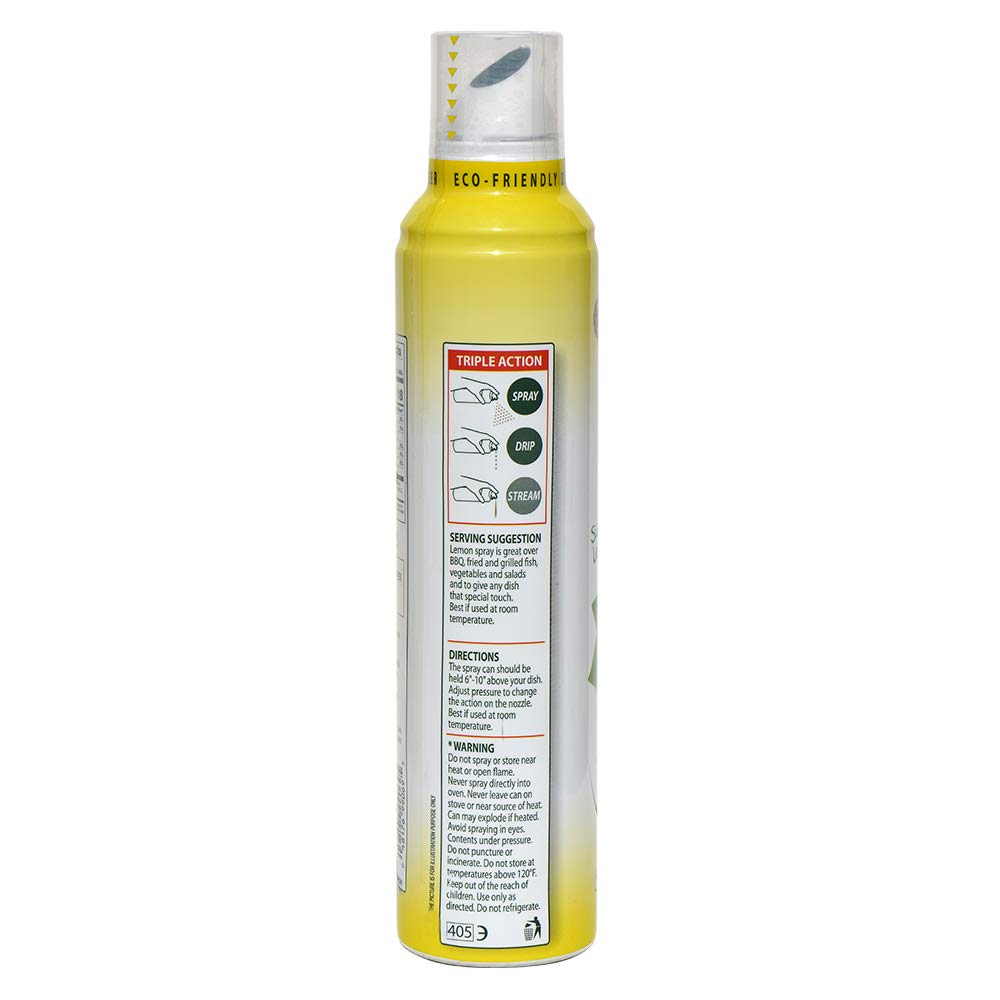 Mantova Spray 100% Extra Virgin Olive Oil Lemon 8 Ounce