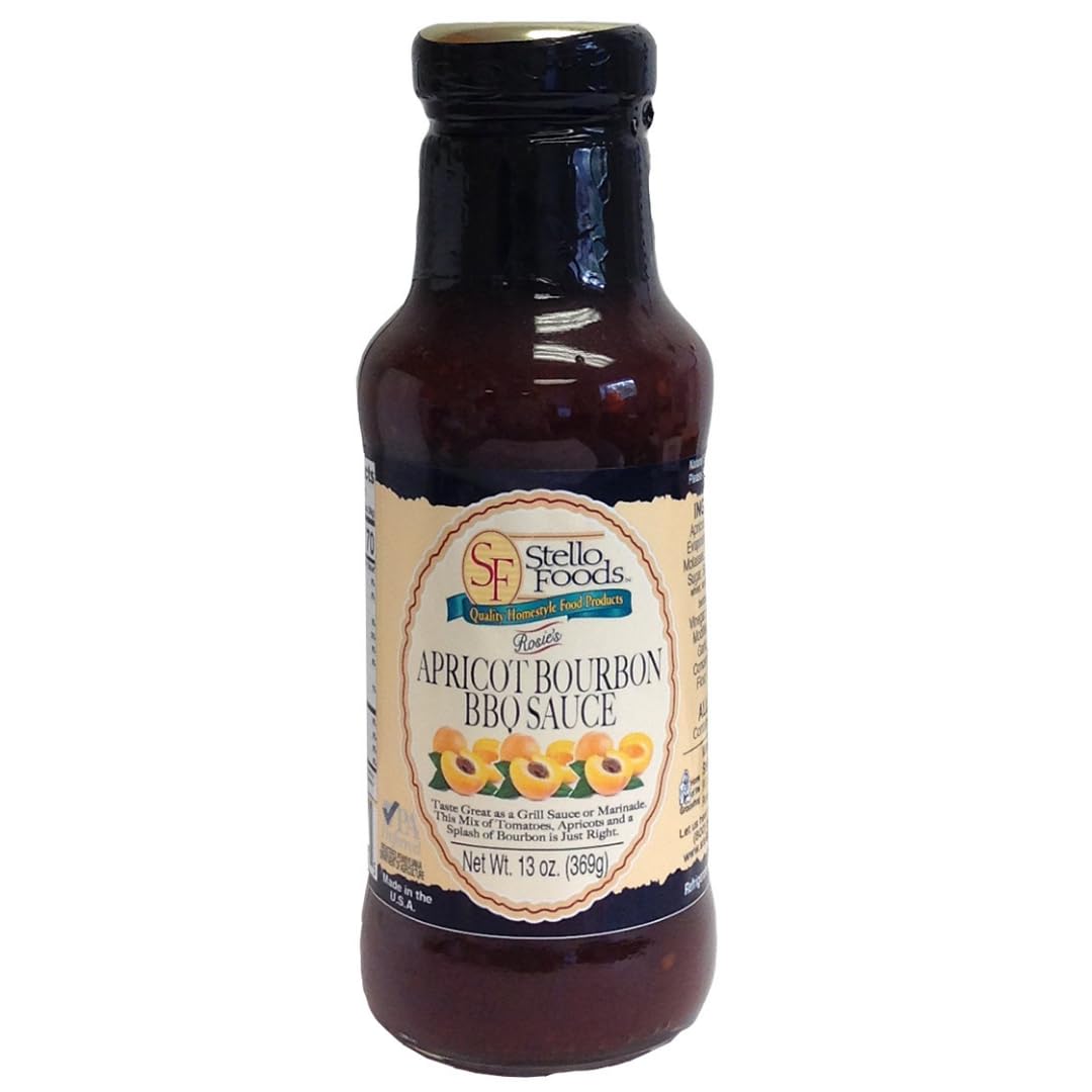 Rosie's Apricot Bourbon Barbeque Sauce 13oz