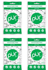 PUR Spearmint Chewing Gum, Sugar-Free, Aspartame-Free, Xylitol-Based,330 Pieces, 4 Pack