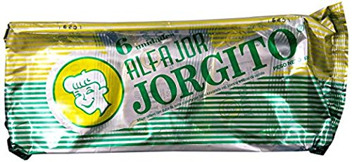 JORGITO Alfajor Dulce de Leche con Baño Azucarado, 6 ct. 330 gr. (Dulce de Leche, 1)