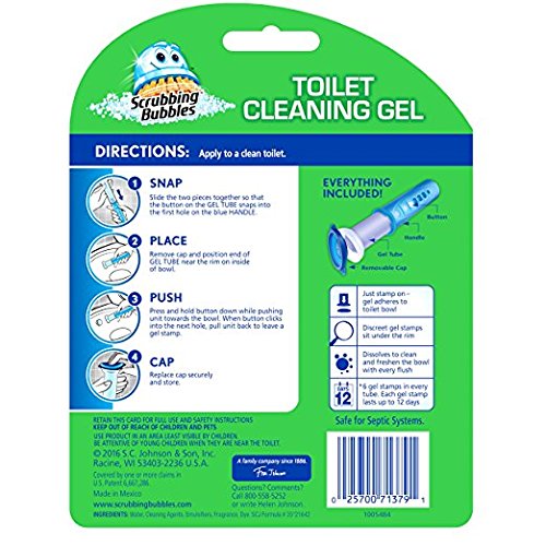 Scrubbing Bubbles Toilet Cleaning Gel, Lavender Meadow and Rainshower Variety Pack, 1.34 oz each (Bundle: 2 Items)