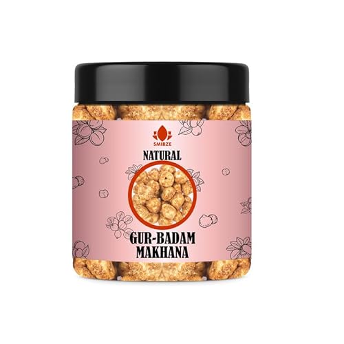 SMIBZE Natural Gur Badam Makhana 3 OZ / 85 Gram