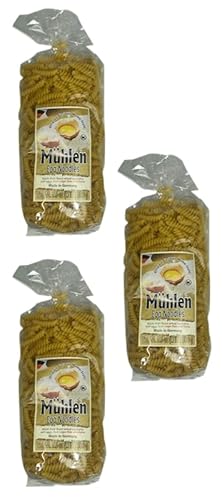 Muhlen Spirals Egg Noodles 500g (3 Pack) - Quality Pasta For Delicious Homemade Recipes - Made With Fresh Eggs - Ideal For Spaghetti, Soups