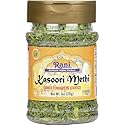 Rani Fenugreek Leaves Dried (Kasoori Methi) 1oz (28g) PET Jar ~ All Natural | Vegan | Gluten Friendly | NON-GMO | Kosher | Indian Origin