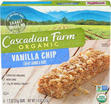 Cascadian Farm, Bar Granola Vanilla Chip Organic, 1.2 Ounce, 6 Pack