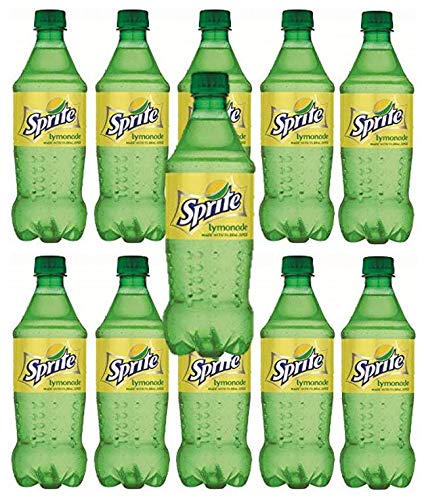 Sprite Lymonade Lemon-Lime and Lemonade Soda, 20oz Bottles (Pack of 10, Total of 200 Oz)