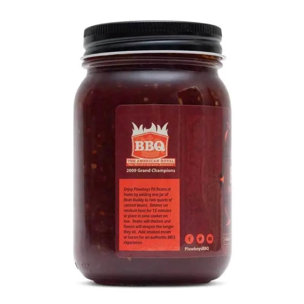 Plowboys BBQ Barbecue Sauce (Bean Buddy - 16 Fl Oz)