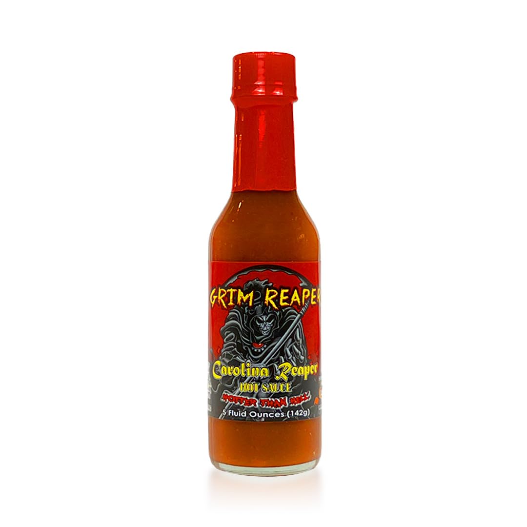 Anthony Spices - Hot Sauce 4-Pack. Includes Carolina Grim Reaper Hot Sauce, Phoenix Death Sauce, Sweet Diablo Sauce and Trinidad Scorpion Beyond Death