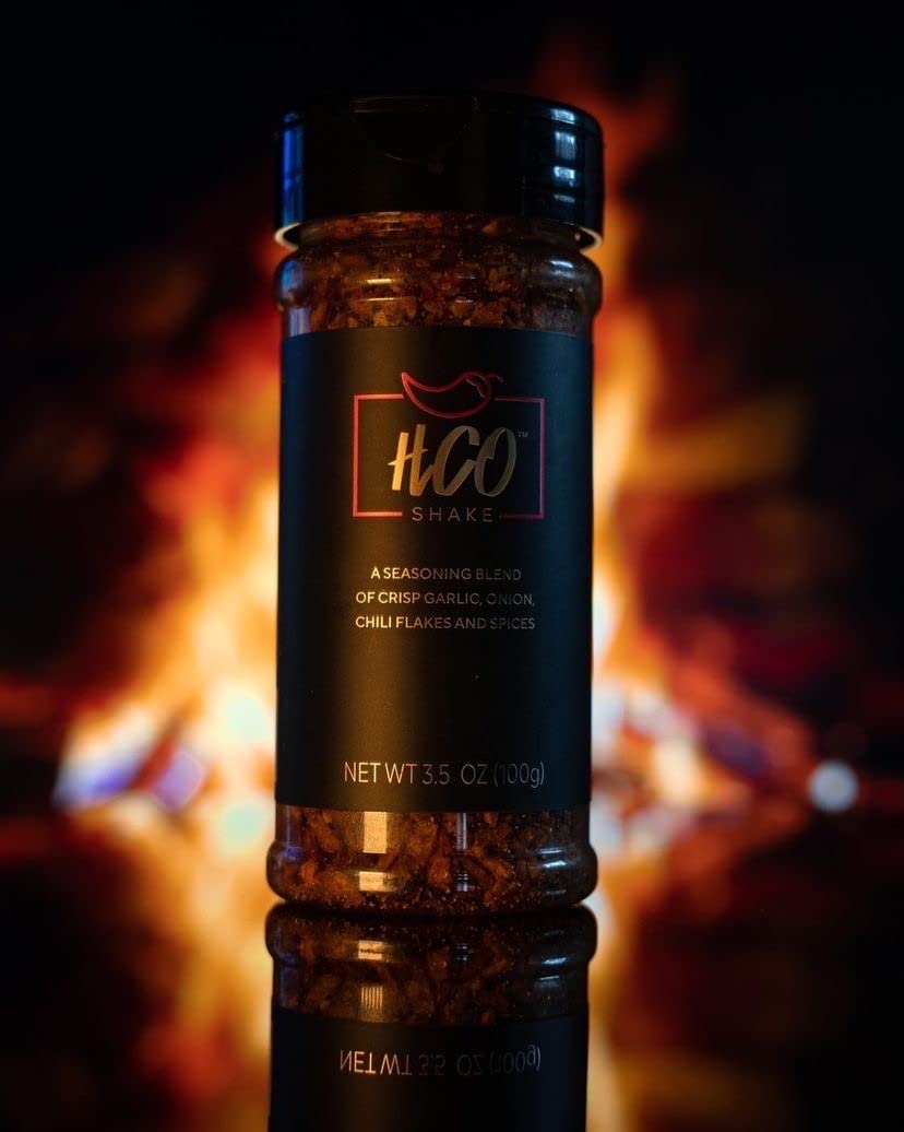 HCO Shake by Hot Crispy Oil | Say Good-Bye to Boring Red Pepper Flakes! An All-Purpose Seasoning Blend of Crisp Garlic, Onion, Chili Pepper Flakes