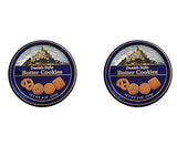 Cambridge and Thames Danish Butter Style Butter Cookies - 4 Oz. Mini Tin - 2 Pack