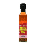 Benissimo Spicy Sriracha Infused Oil - Chili & Garlic Herb Oil, Vegan All Natural Cooking Oil for Stir Fry, Sautéing & Drizzling, Medium Heat, 8.45 fl