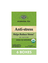 Herbal Cup Ayurveda Tea, Organic Anti-Stress, No Caffeine Herbal Supplement (Anti-Stress, 16 Count (Pack of 6))