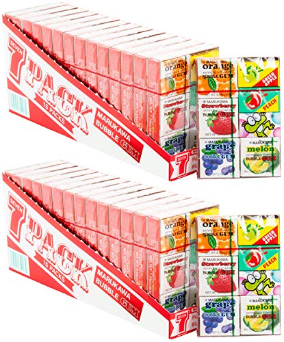Marukawa 7 Pack Bubble Gum 1.29oz (30 Pack)