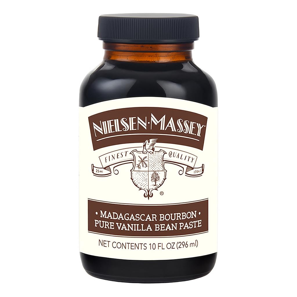 Nielsen-Massey Pure Vanilla Bean Paste, 10 oz | All-Natural, Certified Kosher Premium Baking & Cooking Vanilla with Real Bean Specks | Non-GMO