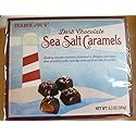 Trader Joe's Dark Chocolate Sea Salt Caramels, 0.5 Pounds, Buttery Smooth Caramels Coated in Belgian Chocolate