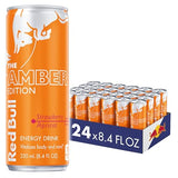 Red Bull Energy Drink, Amber Edition Strawberry Apricot, 8.4 fl oz (24 Pack)