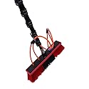 Reach Solar Panel Cleaning Brush & Pole Water Fed Pole Kit, 24ft Length Stretchable Solar Panel Cleaning Brush Kit Car Glass Washing Equipment Tool