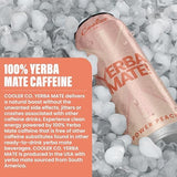 COOLER CO. | YERBA MATE | 100% Org. Caffeine | Power Peach Flavor (12 Pack)