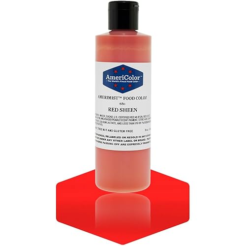 AmeriColor Amerimist Airbrush Color 9 Ounce, Red Pearl Sheen