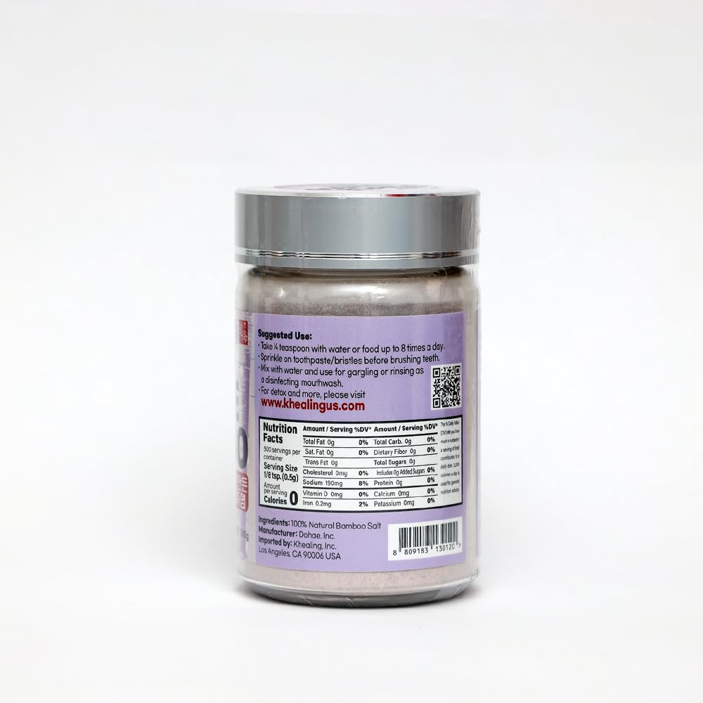 Kpurity Artisan Ultimate Purple Bamboo Salt (240g, Powder)