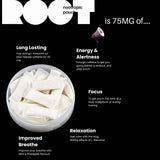 Root Nootropic Energy Pouches - Caffeine & L-Theanine for Focus & Clarity - Sugar-Free, Long-Lasting Alternative to ZYN - Pineapple - (Pack of 3)