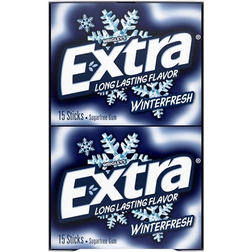 Wrigley's Winterfresh Extra Long Lasting Flavor Chewing Gum 12 Count (Pack of 15)