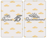 Mis Quince Miniature Candy Bar Wrapper, Quinceanera Mini Chocolate Bar Stickers for 15 Birthday Party, Table Top Event Decorations, (Set of 60) Candy