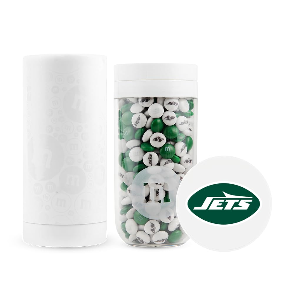 M&M'S NFL New York Jets Milk Chocolate Gift Jar, 12.7 oz