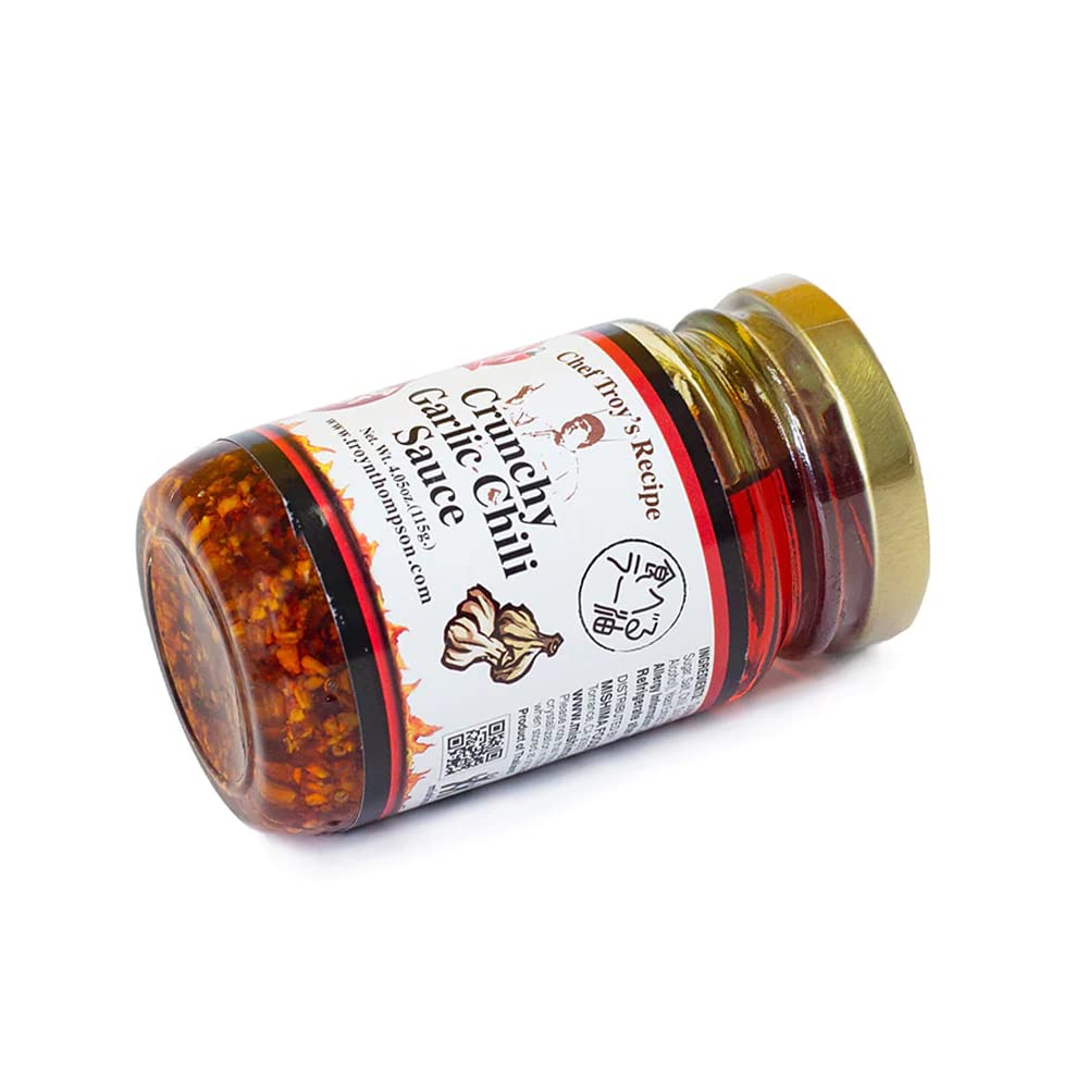 [MISHIMA] Extra Hot Crunchy Garlic Chili Sauce | Chili Oil Rayu | Asian Magic Condiments | Chef Troy's Recipe | Perfect Condiment for Sandwiches